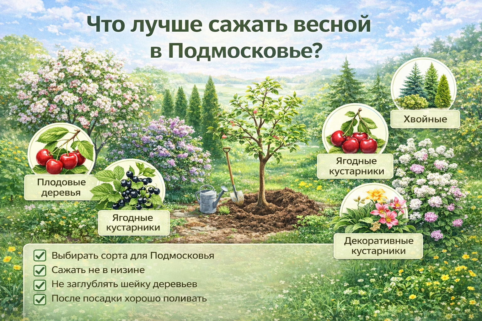Что сажать весной в Подмосковье